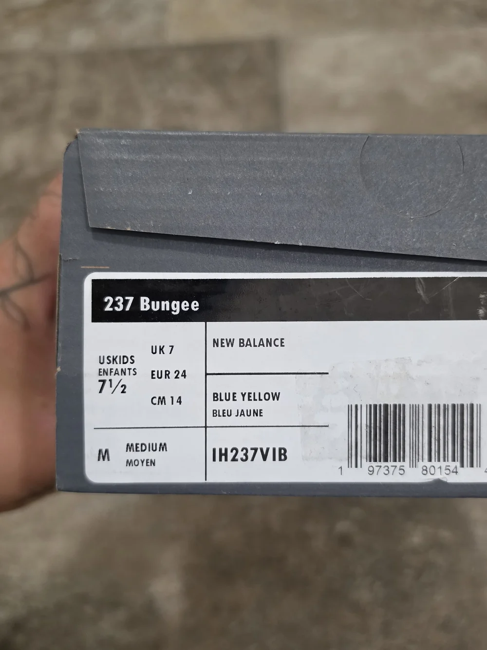 New Balance 237 Bungee Lace Toddler Sneakers / Size 7.5c